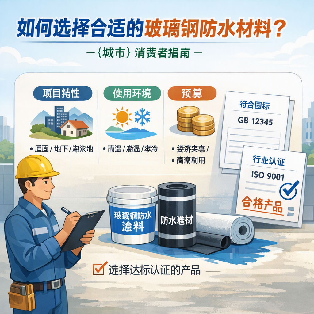 如何判定玻璃钢防水材料的合格标准? 鹰潭 消费者指南