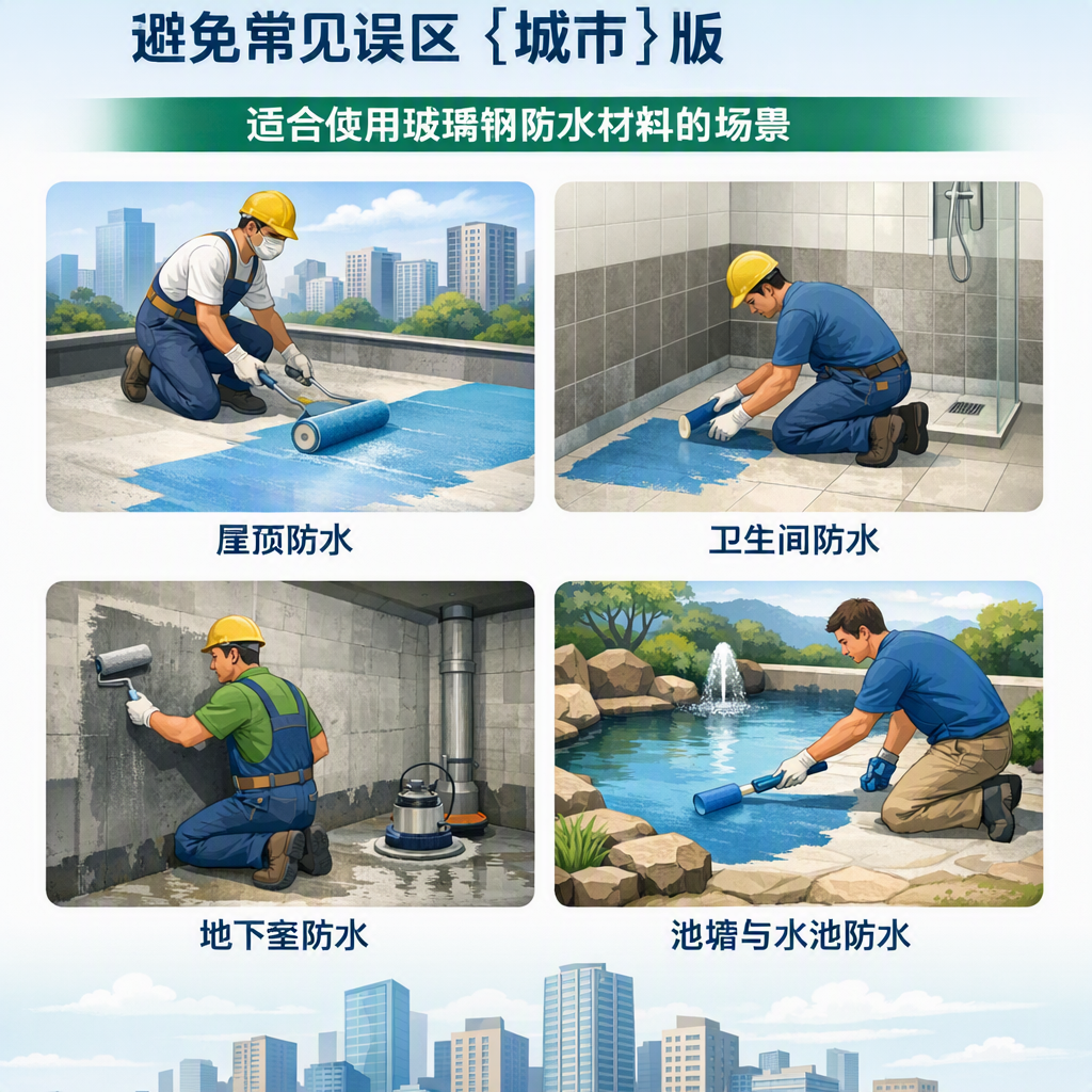 玻璃钢防水材料施工注意事项,避免常见误区 鹰潭 版