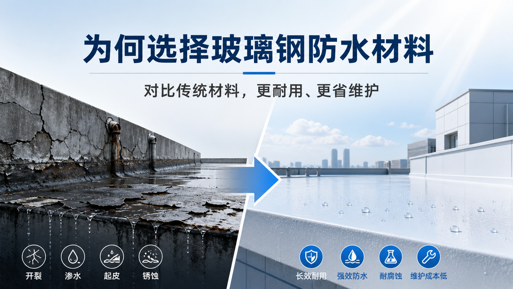 在鹰潭，为何选择玻璃钢防水材料而非传统材料