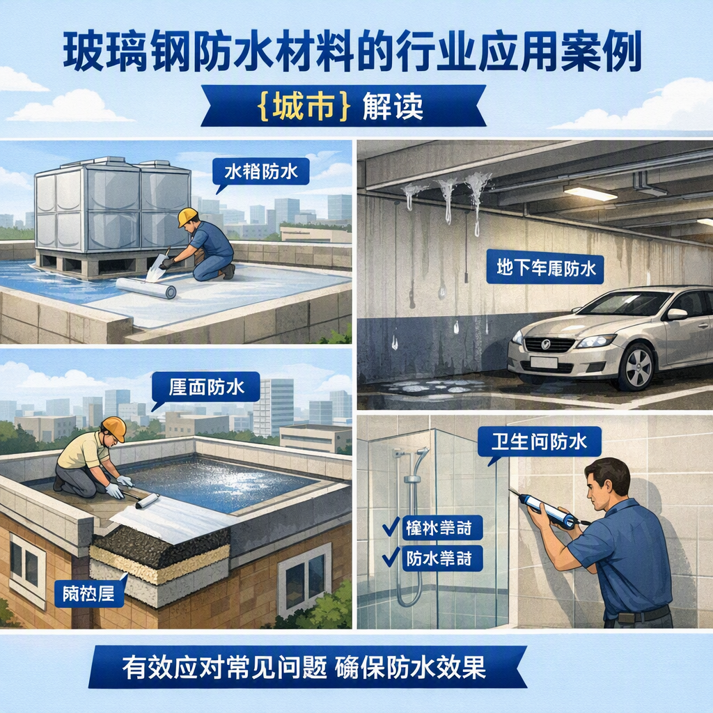 玻璃钢防水材料的行业应用案例,鹰潭解读