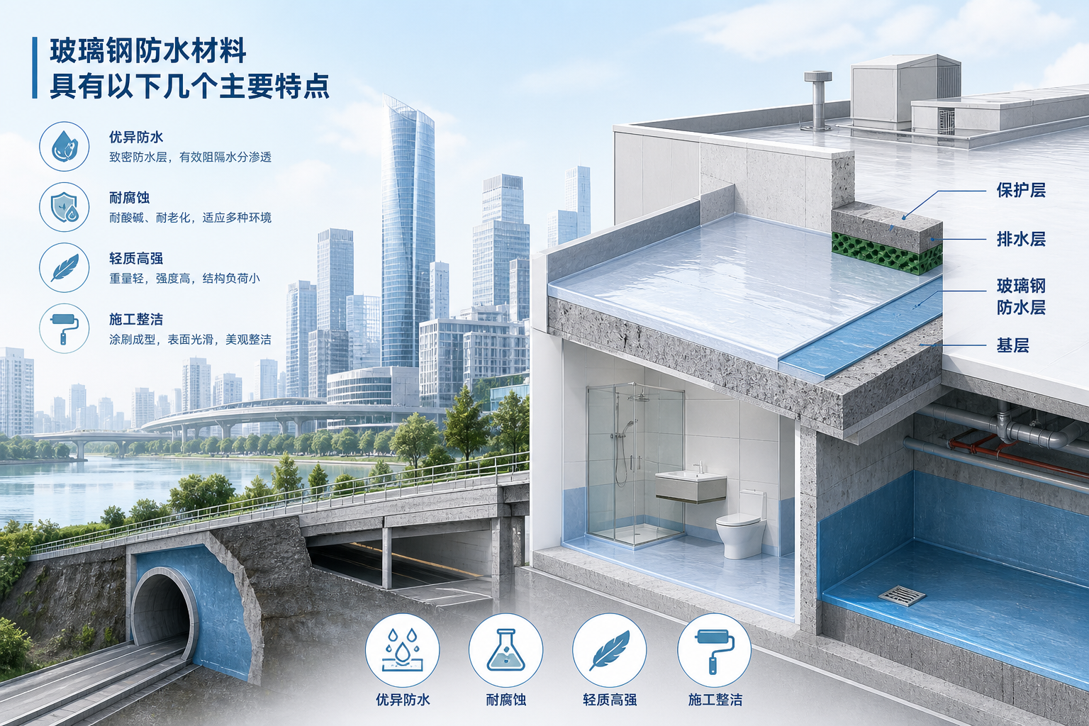 2023年玻璃钢防水材料市场趋势分析,关注 鹰潭 发展